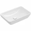 Villeroy & Boch V&B Aufsatzwaschtisch VENTICELLO Halbeinbau, 550x360mm, Mit Überlauf Weiß 10