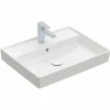 VILLEROY & BOCH VB Collaro Waschtisch 4A336G 600x470mm Eckig Mit Überlauf Weiß Alpin 4A336G01 14