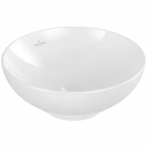 Villeroy & Boch Loop & Friends Aufsatzwaschtisch Rund Mit Überlauf Weiß Alpin 38 Cm Ohne Beschichtung 8