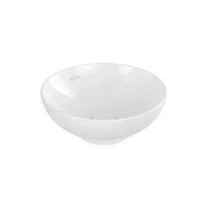 Villeroy & Boch Loop & Friends Aufsatzwaschtisch Rund Mit Überlauf Weiß Alpin 38 Cm Ohne Beschichtung 10