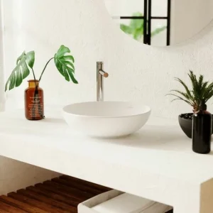 Villeroy & Boch Loop & Friends Aufsatzwaschtisch Rund Mit Überlauf Weiß Alpin 38 Cm Ohne Beschichtung 12