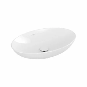 Villeroy & Boch Loop & Friends Aufsatzwaschtisch Oval 62 Cm Ohne Überlauf Weiß Alpin Mit CeramicPlus Beschichtung 10