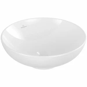 Villeroy & Boch Loop & Friends Aufsatzwaschtisch Rund Mit Überlauf Weiß Alpin 42 Cm Ohne Beschichtung 7